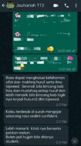 Testimoni alumni STAQ