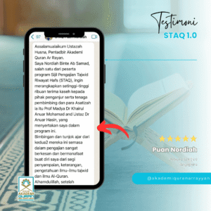 Testimoni alumni STAQ