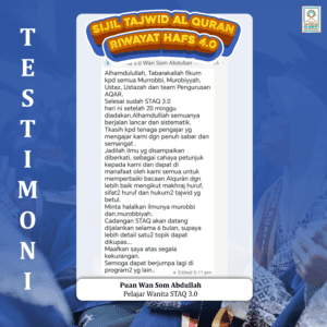 Testimoni alumni STAQ