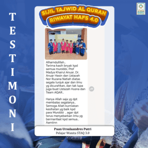 Testimoni alumni STAQ