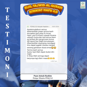Testimoni alumni STAQ